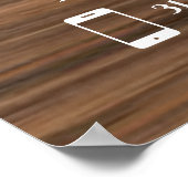 木製ベ実在ネアエステート販売標識 ポスター (角)