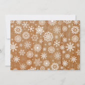 木製ホリデーフォトバースデーパーティーへの招待 招待状 (裏面)