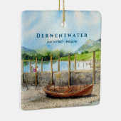 木製ボートのダーウェントウェイレイクディストリクトクンブリア セラミックオーナメント (右)