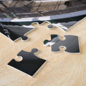 木製ボートのマリーナ、ホバート、タスマニア、オーストラリア ジグソーパズル (側面)