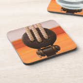 木製ボートブロック – 懸命プラスチックコースター コースター (左側)