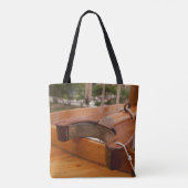 木製ボートブームヨークショルダートート トートバッグ (裏面)