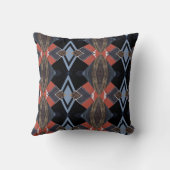 木製ボート抽象芸術枕 クッション (裏面)