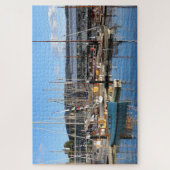 木製ボート、ホバート、タスマニア、オーストラリア ジグソーパズル (縦)