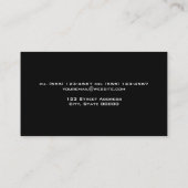 木製ボードの背景 名刺 (裏面)