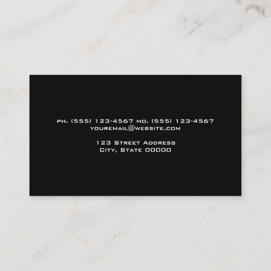 木製ボードの背景 名刺 (裏面)