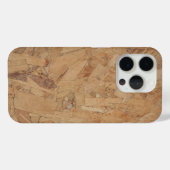 木製ボード自然茶色の木彫りテクスチャ Case-Mate iPhoneケース (裏面 (横))