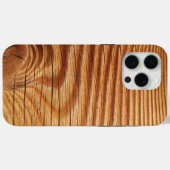 木製ボード自然茶色の木彫りテクスチャ Case-Mate iPhoneケース (裏面 (横))