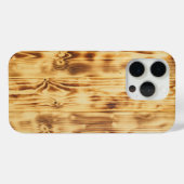 木製ボード自然茶色の木彫りテクスチャ Case-Mate iPhoneケース (裏面 (横))