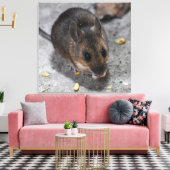 木製マウス キャンバスプリント (インサイチュ (リビング))