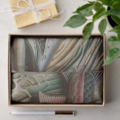 木製マスのデコページティッシュペーパー 薄葉紙 (ギフト)