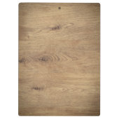 木製ミニマルのシンプルなフォトブラウン クリップボード (裏面)