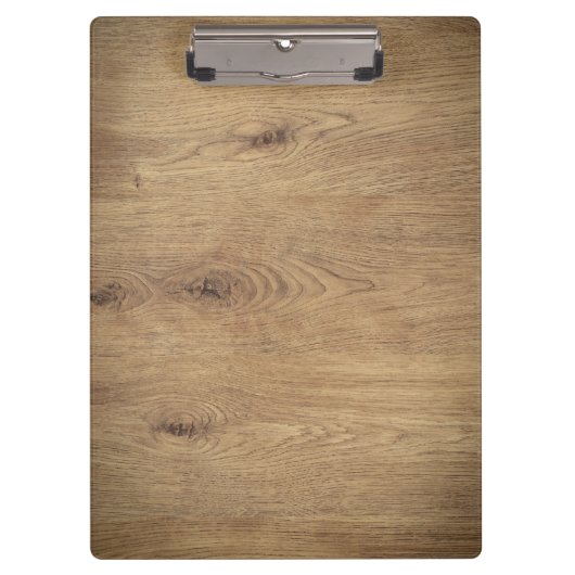 木製ミニマルのシンプルなフォトブラウン クリップボード (正面)