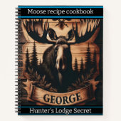 木製ムースのショーケース自然の魅力 ノートブック (正面)