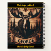 木製ムースのショーケース自然の魅力 ノートブック (裏面)