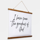 木製モダンウォールタペストリー 吊り下げ型タペストリー (傾斜あり)