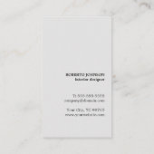 木製モダングエレガントレー建築 名刺 (裏面)