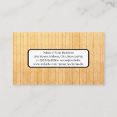 木製モダンパネルパターン 名刺 (裏面)