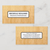 木製モダンパネルパターン 名刺 (正面/裏面)