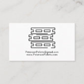 木製モダンパレット 名刺 (裏面)