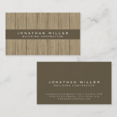 木製モダン板プロフェッショナル 名刺 (正面/裏面)