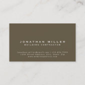 木製モダン板プロフェッショナル 名刺 (裏面)