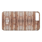 木製モノグラムのiPhone 7プラス薄いカバー Case-Mate iPhoneケース (裏面(横))