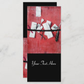 木製モノグラム黒色の赤色の文字ホルダー (正面/裏面)