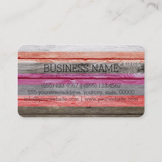 木製モノグラム 名刺 (裏面)