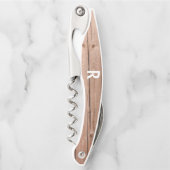 木製モモダンノグラムボトル ソムリエナイフ (正面)