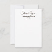 木製ユニークのビーチフラワー結婚ズ・サンキュー サンキューカード (裏面)