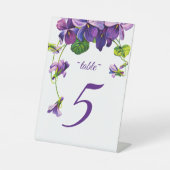 木製ユニークアーバービーチテーマテーブル番号 台座サイン (正面)