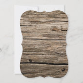 木製ユニークアーバービーチ花ブライダルシャワー (裏面)