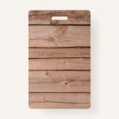 木製ユニーク素朴カスタムイベントアクセス バッジ (裏面)