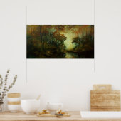 木製ライト ポスター (キッチン)