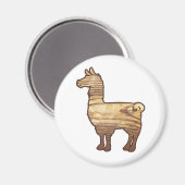 木製ラマ磁石 マグネット (正面/裏面)