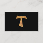 木製ルックフランシスカンタウクロス 名刺 (裏面)