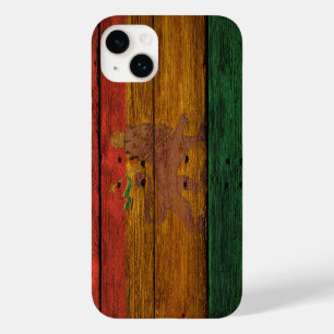 木製レゲエラスタフラッグライオンミュージックアート Case-Mate iPhone 14 PLUSケース