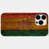 木製レゲエラスタフラッグライオンミュージックアート Case-Mate iPhoneケース (裏面 (横))