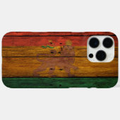 木製レゲエラスタフラッグライオンミュージックアート Case-Mate iPhoneケース (裏面 (横))