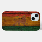 木製レゲエラスタフラッグライオンミュージックアート Case-Mate iPhoneケース (裏面 (横))