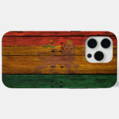 木製レゲエラスタフラッグライオンミュージックアート Case-Mate iPhoneケース (裏面 (横))