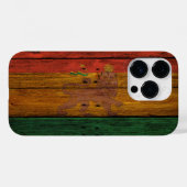 木製レゲエラスタフラッグライオンミュージックアート Case-Mate iPhoneケース (裏面 (横))