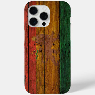 木製レゲエラスタフラッグライオンミュージックアート iPhone 15 PRO MAXケース