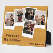 木製レトロモダン スナップ写真コラージュ フォトプラーク (側面)