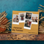 木製レトロモダン スナップ写真コラージュ フォトプラーク (側面)