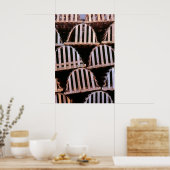 木製ロブスタートラップ垂直 ポスター (キッチン)