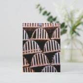 木製ロブスタートラップ垂直 ポストカード (スタンド正面)