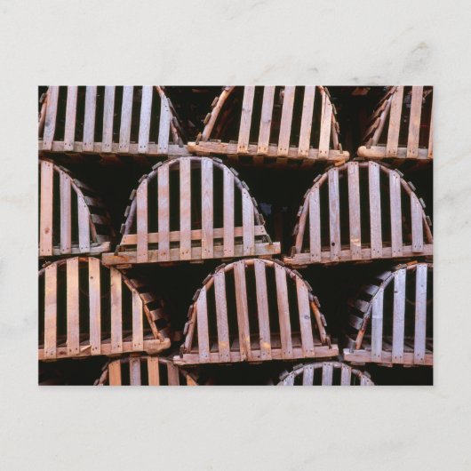 木製ロブスタートラップ横 ポストカード (正面)