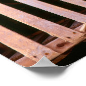 木製ロブスタートラップ水平 ポスター (角)